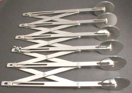 Winco 6 Wheel Winware Adjustable Dough Divider, Aluminum #TOP1