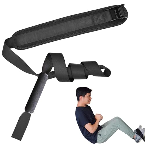Correa Hamstring - Tensión Ajustable, Cinta Entrenamiento Fuerza De Piernas, Eslinga Acondicionamiento Cadena Posterior, Soporte Anclaje Tejido Pesado | Equipo para Atletas & Hogar