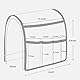 NB Sofa-Armlehne, Organizer, Fernbedienung, Nachttisch-Organizer mit 5 Taschen, rutschfeste Couch-Fernbedienung, Couch-Sessel-Caddy Zubehör (88,9 x 31,5 cm, grau)