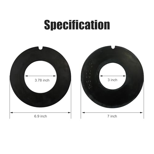 Image of ACA 385311462 RV Toilet Seal Kit Compatible with Dometic Sealand VacuFlush | Replaces 385316140, Fits Dometic Sealand Manfield VacuFlush RV, Toilet Seat Sealing Gasket