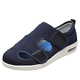 MAQUEL Obésité Vieillard Botte Large Taille,Chaussures de Grande Taille pour Femmes Enceintes aux Pieds enflés,Pantoufles pour Femmes Swollen,Blue▁38