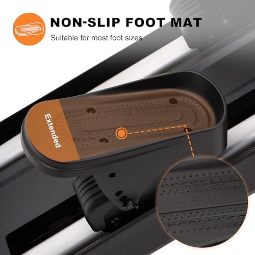 Image of Upgraded Magnetic Stair Stepper for Home, 16-Level Adjustable Resistance up to 77LBS, with Cup Holder & Bluetooth APP, Folding Compact Cardio Climber, 350LBS Capacity