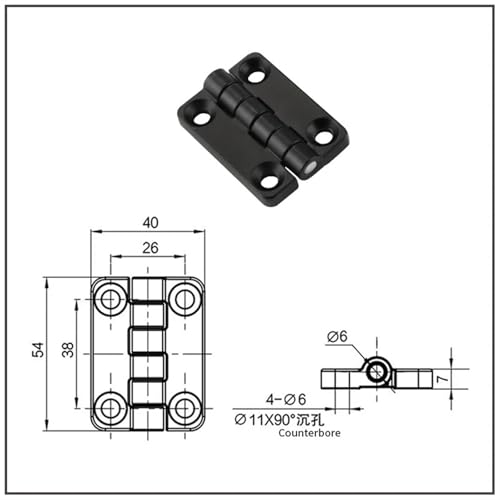 Charnière de porte CL209-2-A de type à contre-alésage incrusté pour armoire - 8
