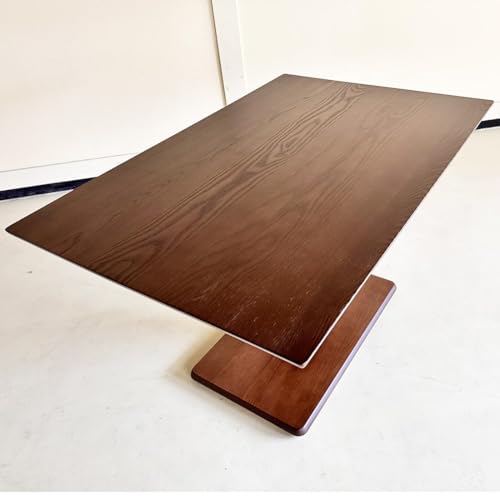 昇降式テーブル 無段階 (浮造り技法/無垢材使用) 120 × 80 おしゃれ ダイニング センターテーブル リビングテーブル 昇降テーブル 長方形 昇降式ダイニングテーブル ソファー用テーブルにも! 大川家具 [浮造ウォールナット/土台突板BR]