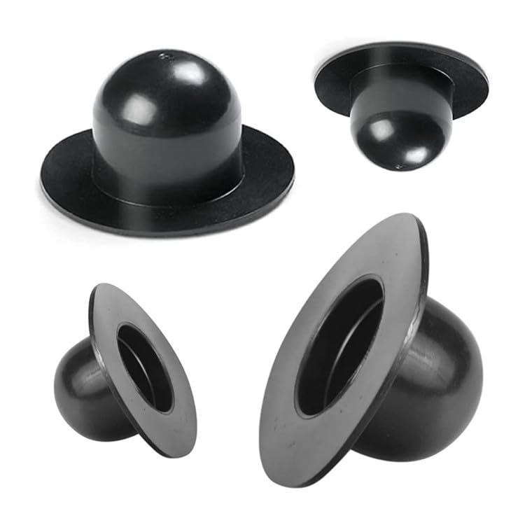 (4/Pack) Pool Wall Plug for fits Intex Bestway Coleman Summer Escape Ground Swimming Pools Filter Pump Strainer Hole Plug 28270 28271 28272 28273 26700 26702 and Other Related Pool Valve Plugs, Black