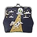 ZUNPNG Funny Cartoon Alien-UFO Kuh Sterne Mond Schnalle Leder Münzgeldbörsen Vintage Beutel Kiss-Lock Kleingeldbörse Mini Geldbörsen für Frauen Mädchen