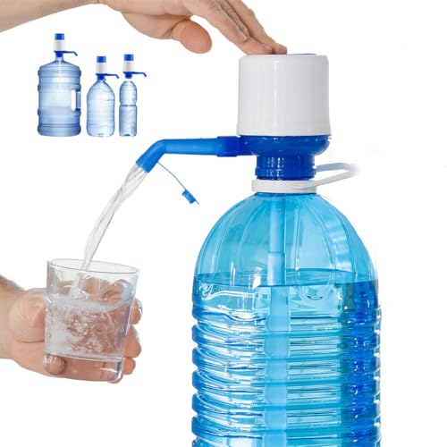 InnovaGoods Dispensador de Agua Universal, Dosificador Manual para Garrafas, Botellones, Barriles, Compatible para Botellas de 1,5/2/5/6/8/10 y 12L, con Adaptador de 38 y 48mm antigoteo. Blanco-Azul InnovaGoods Dispensador de Agua Universal, Dosificador Manual para Garrafas, Botellones, Barriles, Compatible para Botellas de 1,5/2/5/6/8/10 y 12L, con Adaptador de 38 y 48mm antigoteo. Blanco-Azul