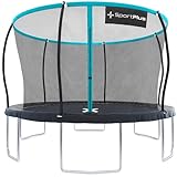 SportPlus Trampolin Outdoor 305 cm & 366 cm, mit Außenstangen, Innennetz & Randabdeckung, stabile...