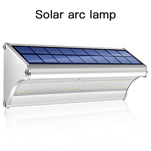 Exterieure Solaire 48Led Lampe D'Alimentation Solaire Pir Motion Sensor Solaire Jardin Lumière Extérieure Étanche Économie D'Énergie Lampe De Sécurité Murale-48Led_Blanc Chaud