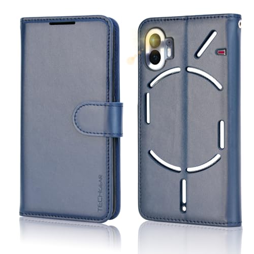 TECHGEAR Leder Hülle Nothing Phone 2, PU Leder Flip Case ...