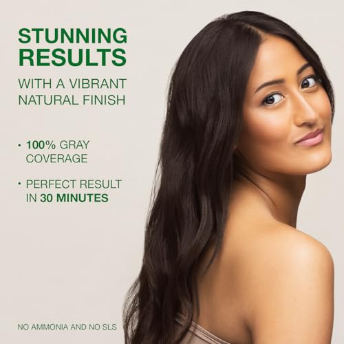Image of Naturigin Permanent Hair Color, 2.3 Ebony Black, Ammonia Free, 100% Gray Coverage, Nourishing Natural Formula, For All Hair Types, Long-Lasting, Vegan & Cruelty-Free, 1 Pack