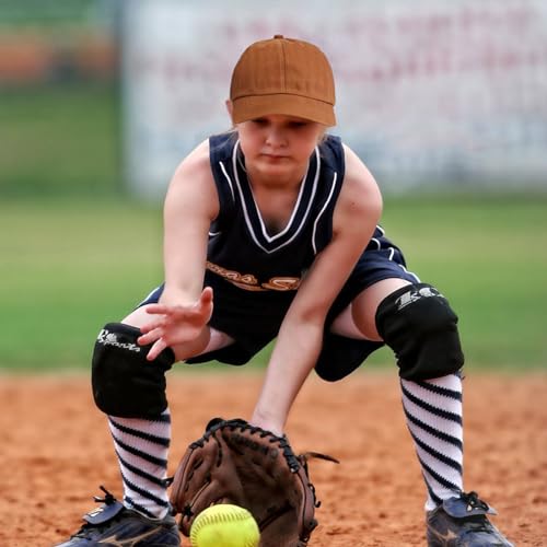 4 Pieces Toddler Baseball Hat Kid Baseball Cap Washed Cotton Adjustable Caps Hats for Boys Girls 5