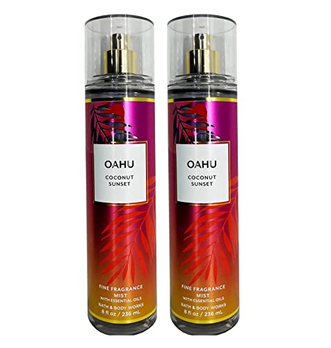 Bath & Body Works Oahu Coconut Sunset Fragrance Mist Set #TOP8