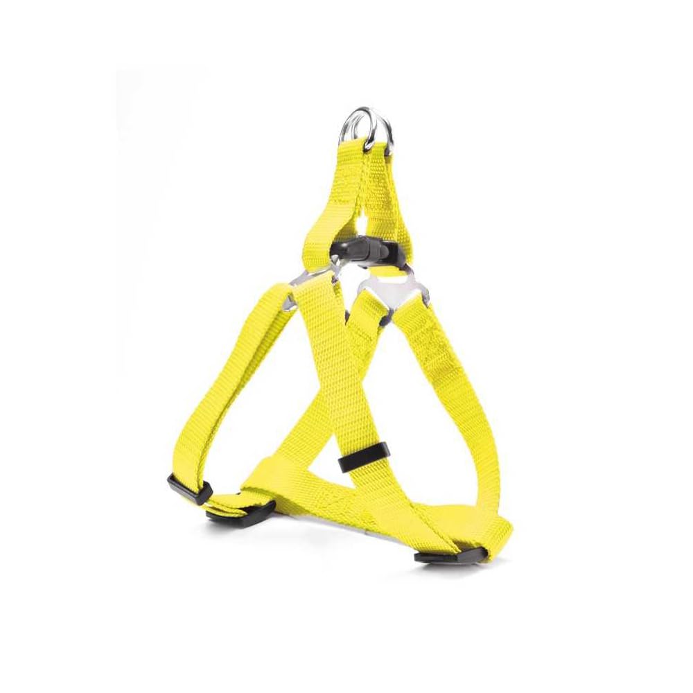 Record - X-Style Dog Harness with Butterfly Metal Buckle - Made of Soft Nylon - Size XL - Circumference 53-81 cm - Yellow