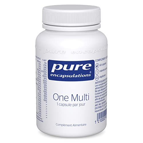 Pure Encapsulations - Multivitamines et Minéraux One Multi - Vitamines A, B, C, D, E et K - Multi-Vitamines Homme et Femme - Végétarien - 60 Gélules