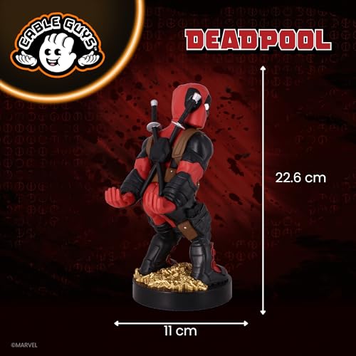 Rear View Deadpool Marvel Phone Holder & Collectable Desktop Gaming Accessories Holder - Stable Phone Stand for holding Phones/iPhone/Samsung and Most Controllers - Gadget - Immagine 6