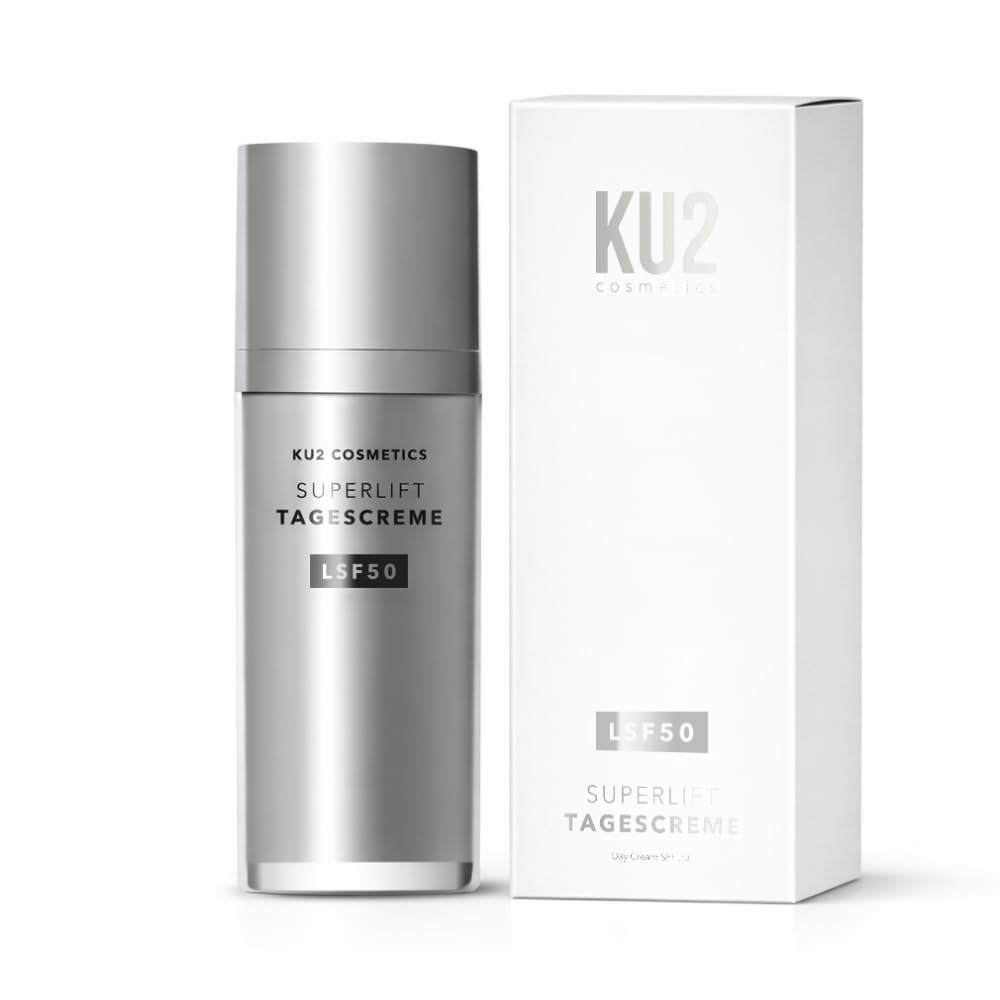 KU2 Cosmetics Superlift Crema Giorno Anti Aging SPF 50, 50 ml | Multi acido ialuronico, vitamina E, crema idratante, protezione UV