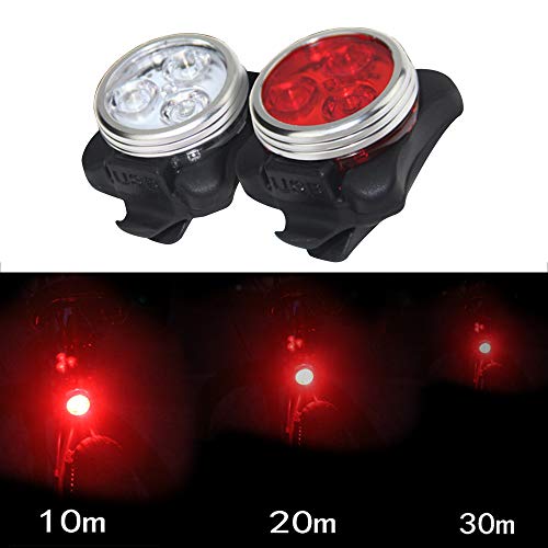 Yorten Luz LED para bicicleta Conjunto de luz USB recarregável para bicicleta farol dianteiro e luz