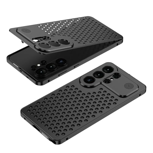 Coque Samsung S26 Ultra antichoc blindée en métal et silicone rigide noir