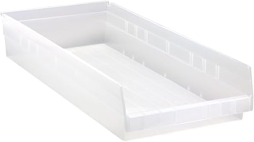 Quantum Storage Systems QSB116CL - Paquete de 6 contenedores de almacenamiento de plástico colgantes de 4 pulgadas, 23-58 pulgadas x 11-18 pulgadas