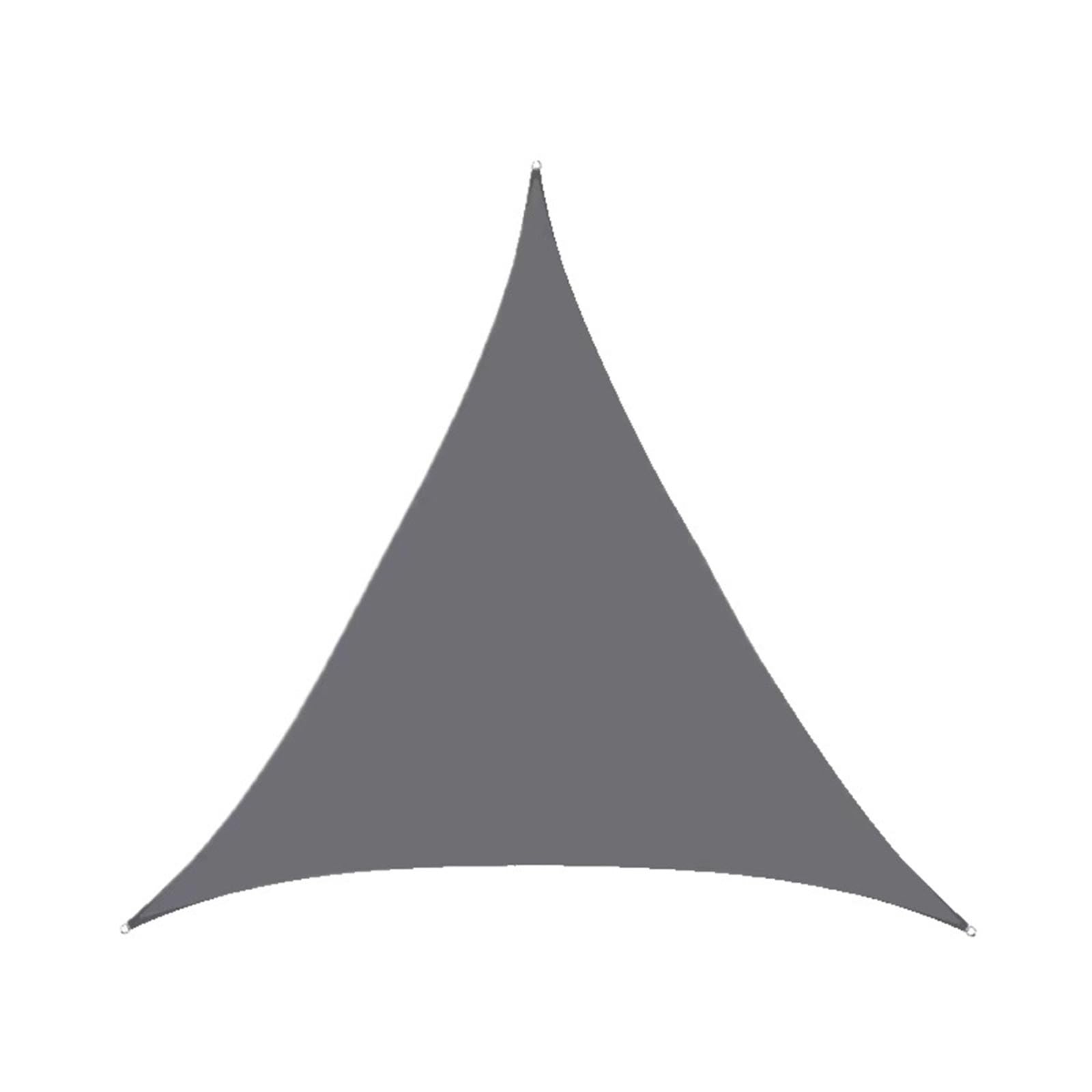 Voile d'ombrage triangulaire 6x6x6m gris imperméable pour jardin et terrasse