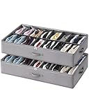 unycos - Juego de 2 Organizadores de Zapatos Debajo de la Cama【16 pares】...
