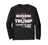 Biden for Trump - Funny Donald Trump 2024 Press Conference Long Sleeve T-Shirt