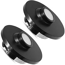 Facon Rotatable RV Puck Light, 3-Inch Recessed Mount Down Light with Push Switch, Adjustable LED RV Reading Light, 12Volts Interior Light for RV Camper Trailer Motorhome Pack of 2
