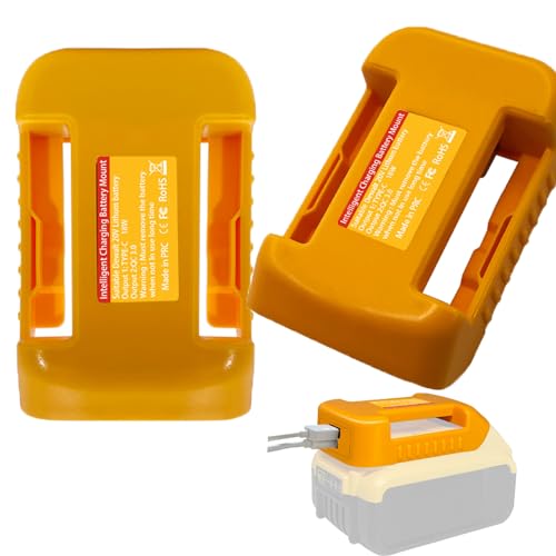 USB Power Tool Battery Chargers for Dewalt 20V Li-ion Battery ï¼ŒUSB Charger Adapter with USB-A&USB-C 2.1A Fast Charge Ports
