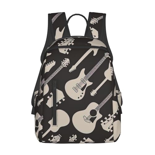 Sac à dos léger guitare contre la fatigue du dos - Grand cartable noir One Size travail et loisirs