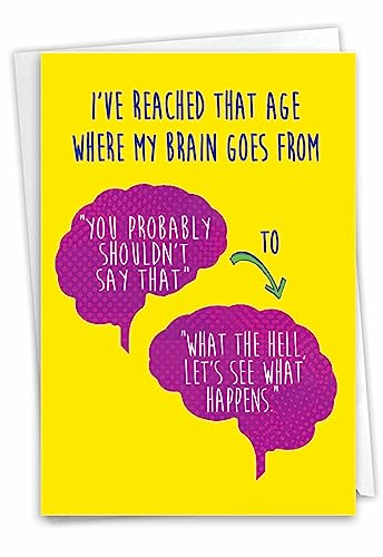 NobleWorks Brain Change Birthday Card