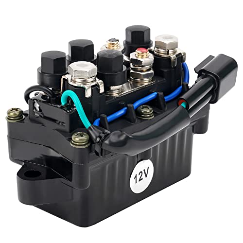 Relay Assy 63P-81950-00-00 Tilt Trim 4 Stroke Outboard Engine Compatible with Yamaha 4 Stroke Engine F150 & 250 40HP 50HP 60HP 75HP 90HP Replace 63P819500000 TRM6003 (2 pins)