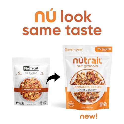 Nutrail LKGRAN003 Nut Granola Cereal, Cinnamon Pecan, No Sugar Added, Gluten Free, Grain Free, Keto, Low Carb thumb #2