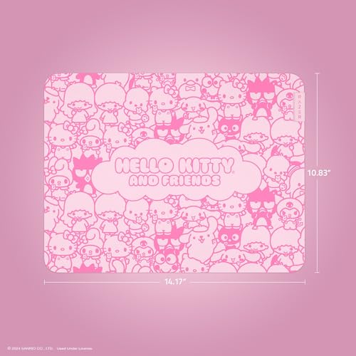 Image of Razer Gigantus V2 Cloth Gaming Mouse Pad (M), Hello Kitty & Friends Edition | Textured MicroWeave Cloth Surface, Thick, High-Density Rubber Foam, Non Slip Base