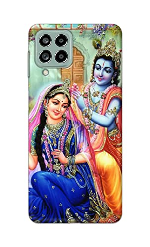 Image of Printed Hard Back Cover Case for Samsung Galaxy M53 5G Back Cover (Radha Krishna) -1803