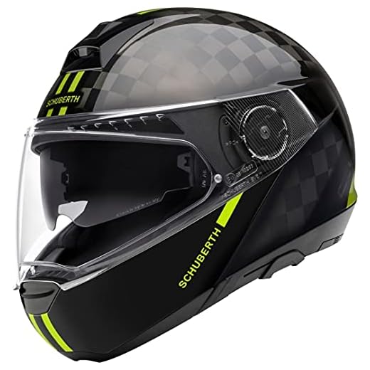 Schuberth C4 Pro Carbon Fusion Hjälm Svart/gul