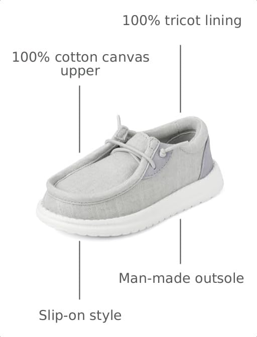 Image of The Children's Place Boys Baby Boys and Toddler Casual Slip on ShoesLoafer