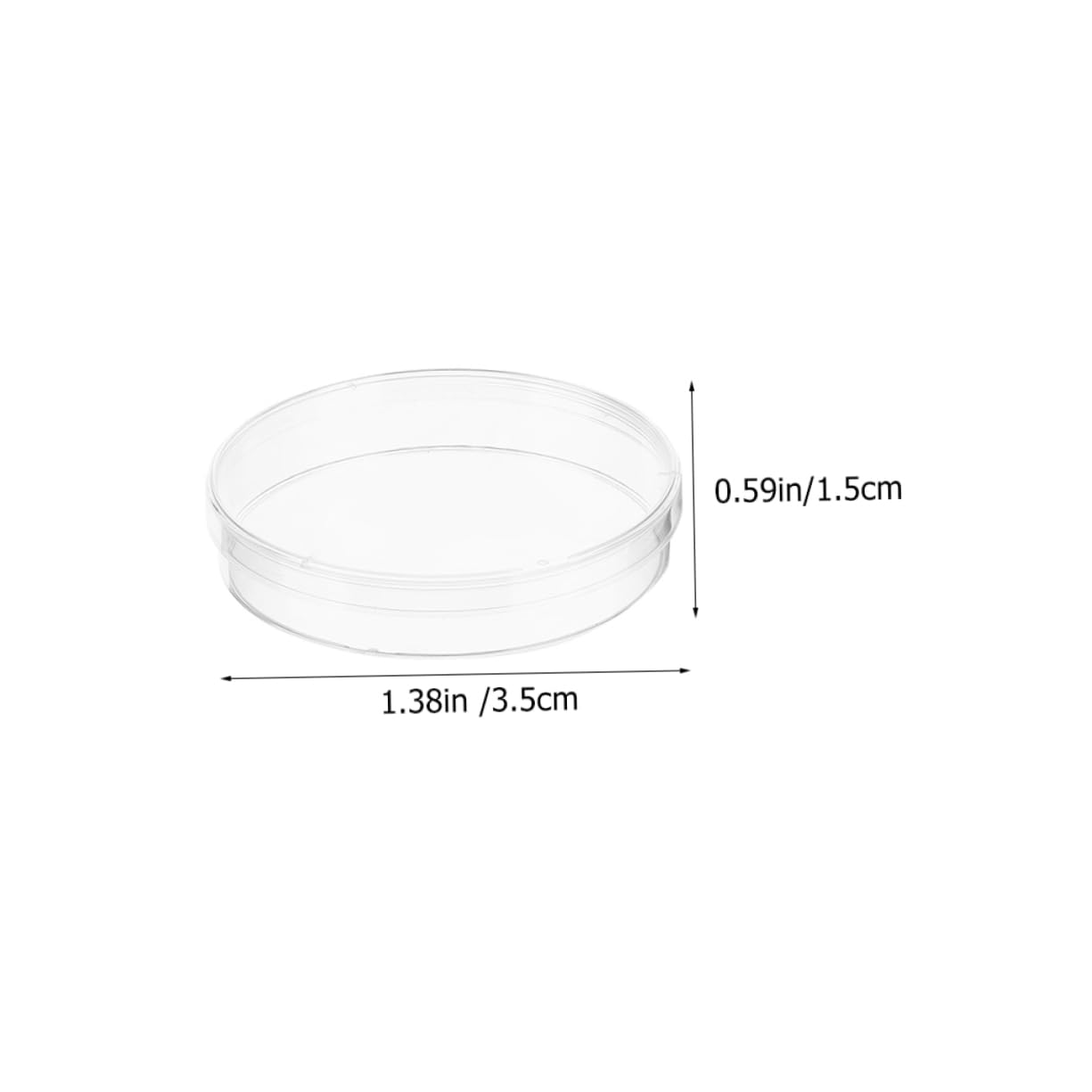FUNOMOCYA Cell Culture Laboratory Supplies 10pcs Plastic Petri Dishes Tissue Culture Plates Agar Plates Tissue Culture Dish Science