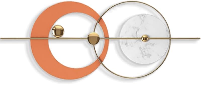 Fenuiy Decoración de pared de metal grande 3D, esculturas de pared de 52 pulgadas, hechas a mano, decoración del hogar, perfecta para decoración del