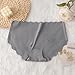 Plus Size Underwear For Women Cotton Fashion Seamless Lace Panties Western Full Coverage Seamless Underwear For Women Bikini High Rise Cotton Panties Plus Size Lightweight Bikini Gray Xl