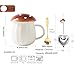 Kawaii Linda taza de champiñones juego de taza de café con champiñones para vidrio café té taza de champiñones taza con tapa regalos para niñas mujeres cumpleaños Navidad decoración del hogar Imagen de Kawaii Linda taza de champiñones juego de taza de café con champiñones para vidrio café té taza de champiñones taza con tapa regalos para niñas mujeres cumpleaños Navidad decoración del hogar