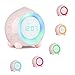 Produktbild Kinder Nachtlicht Lichtwecker,Komake Wake Up Light Kreative Lampe Silent Night Light mit Schlummerfunktion,6 Laute Geräusche und 5 Lautstärken (Rosa)