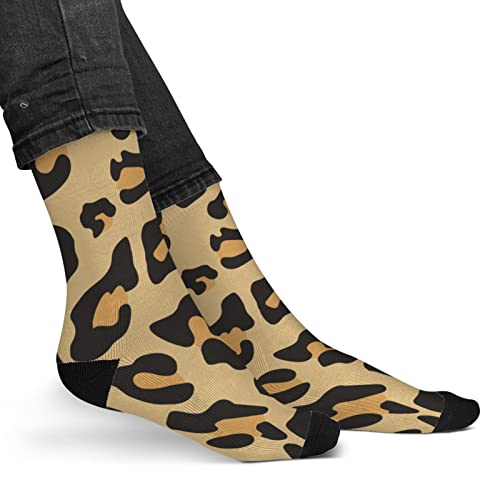 Kawaii Socks Leopard Print Socks Wild Animal Mens Athletic Socks #TOP7