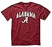 Campus Colors Adult Arch & Logo Soft Style Gameday T-Shirt (Alabama Crimson Tide - Red, Medium)