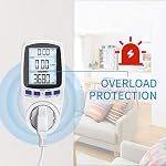Gafild-Power-Consumption-Meter-Energy-Cost-Meter-with-Digital-LCD-Display-Overload-Protection-and-7-Energy-Saving-Display-Modes-for-Household-Energy-Analysers
