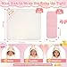 Flasoo 4 PCS Baby Towels Set, Soft Baby Towels and Washcloths Set, 1 Hooded Baby Towel and 3 Baby Washcloths for Newborns, Toddlers, and Kids, 32x32 Baby Towel with Hood for Boy and Girl (Pink Duck)