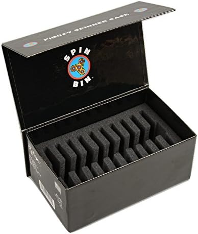 Regal Games Spin Bin Fidget Spinner Case, Made in the USA, Black