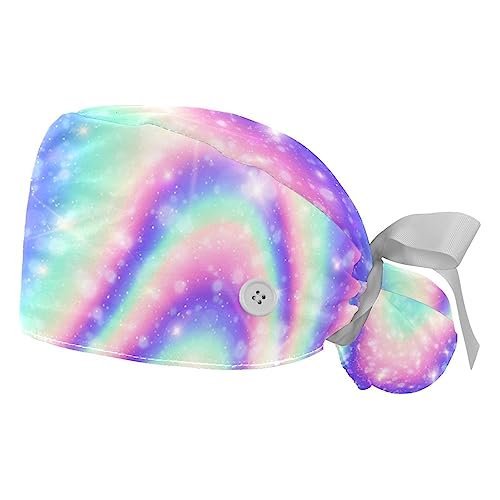 Berret Bouffant VERED arc-en-ciel lot de 2 chapeaux de travail réglables