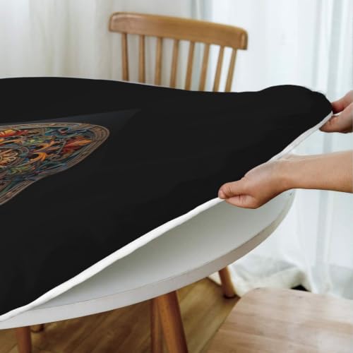 Nappe ronde médaillon extérieur et intérieur pour table de jardin - 6
