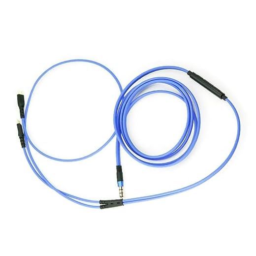 DBEIXIWEI Controle remoto de volume de fone de ouvido de 1,2 m e cabo de microfone para Sennheiser HD25 HD 25-1 HD25-1 II HD25-13 HD25-C